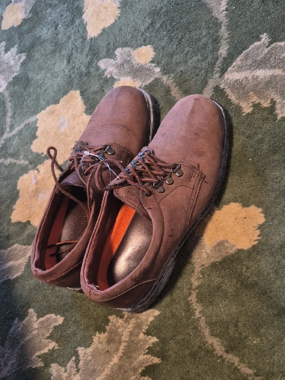 Dexter Brown Suede Lace-Up Oxfords
